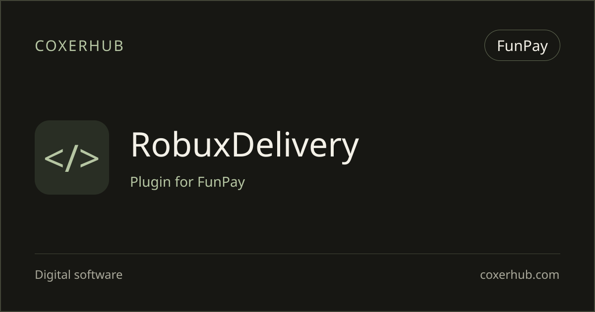 RobuxDelivery — FunPay