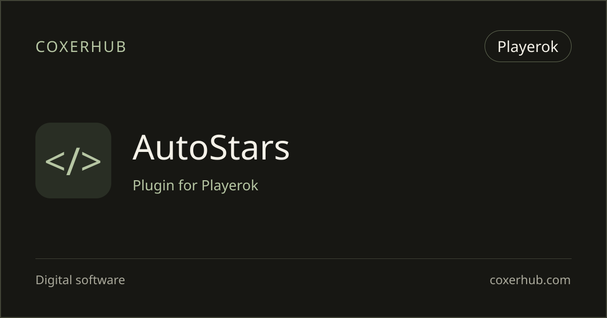 AutoStars — Playerok